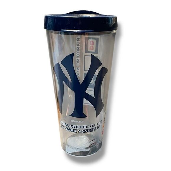 Dunkin Donuts NY Yankees Spring Tritan 22 oz Sports Tumbler Run on New York 2017 - Picture 3 of 12